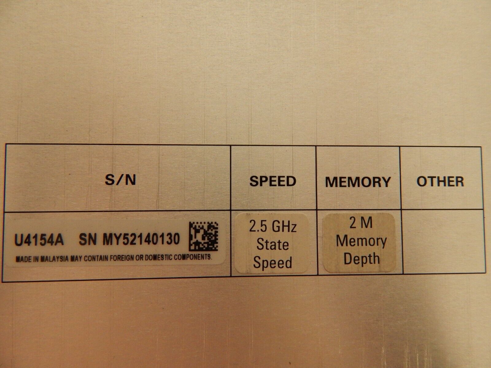 Agilent M9502A, 2 0f U4154A 136 Channel Logic Analyzer  & 8  U4201A Digital Pods
