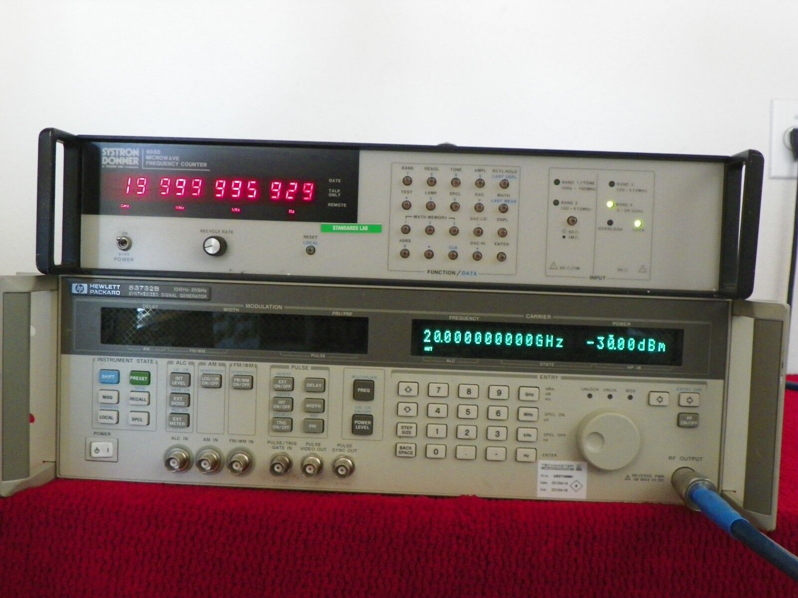 Systron Donner 6030 microwave frequency counter 10hz-26.5Ghz w/opt 02,04,& 06 
