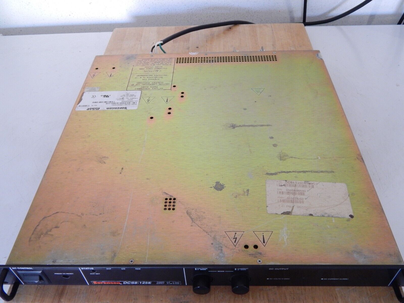 Sorensen DCS8-125E M9C (GPIB) DC Power Supply 8V @ 125A cover stain (3 in stock)
