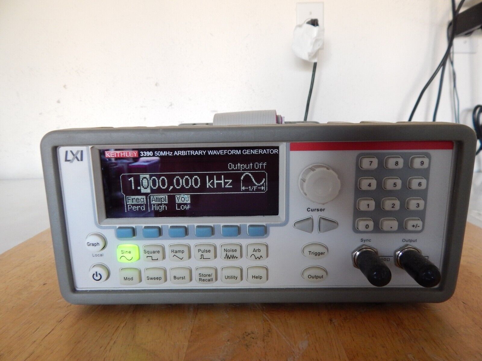 Keithley 3390 Arbitrary Waveform/Function Generator, 50 MHz, Cal'd