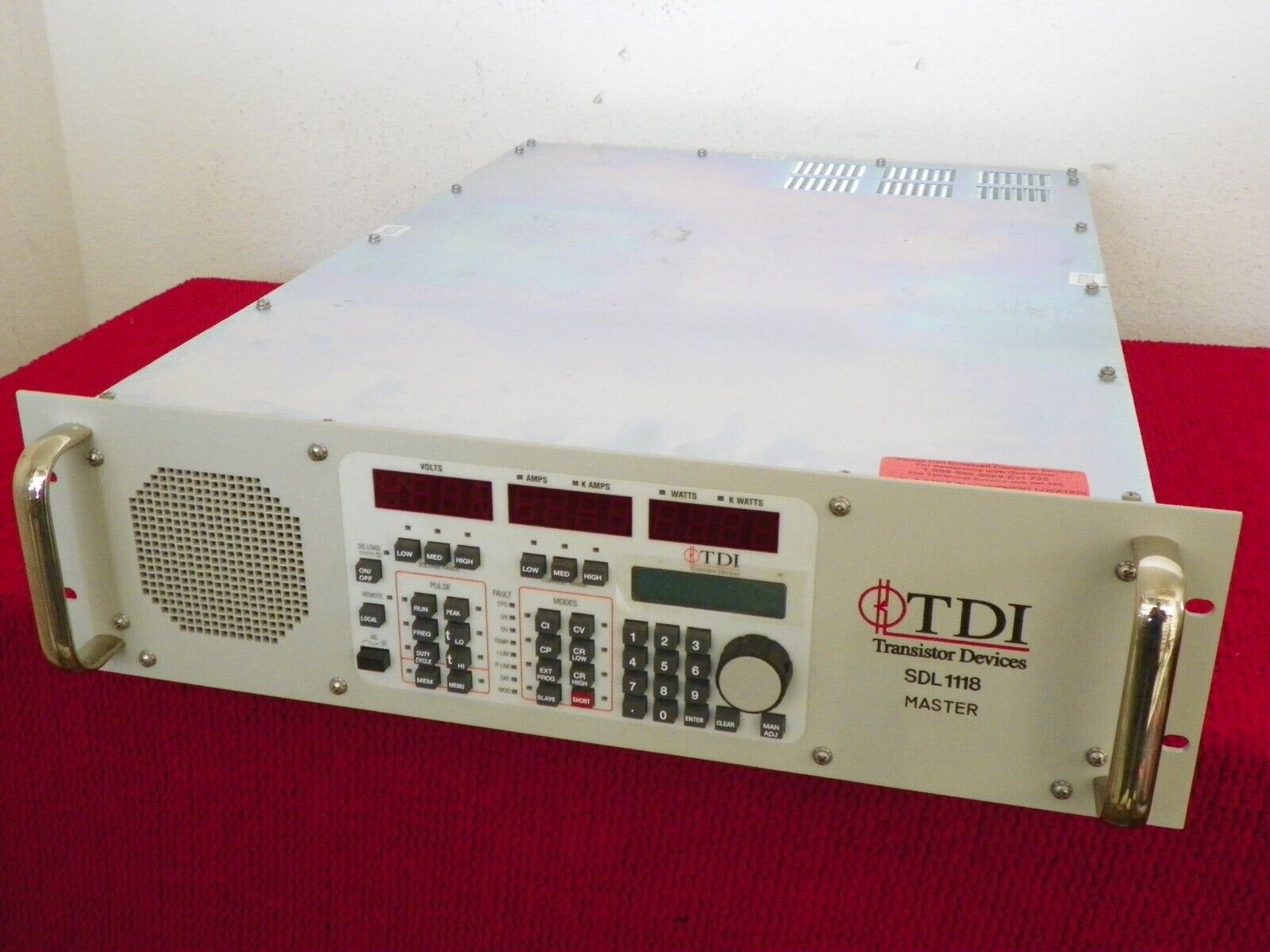 TDI Dynaload WCL488 50-400-2000 2KW Electronic Load SDL 1118