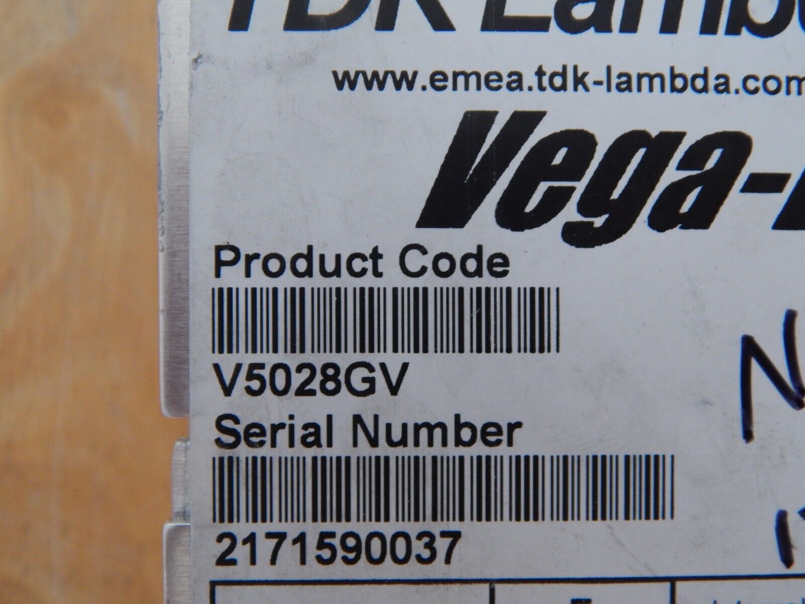 TDK-LAMBDA Vega-Lite 550 V5028GV Power Supply, Used, 2 in stock, USA