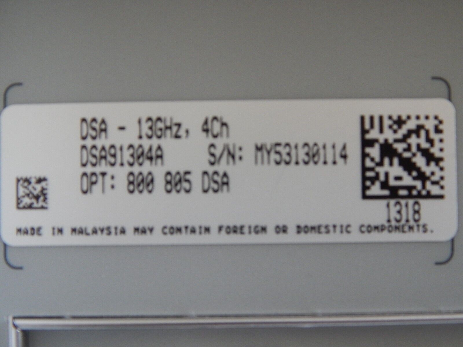 Keysight DSA91304A  13Ghz 40Gs/s oscilloscope, *139 Options*, Immaculate.