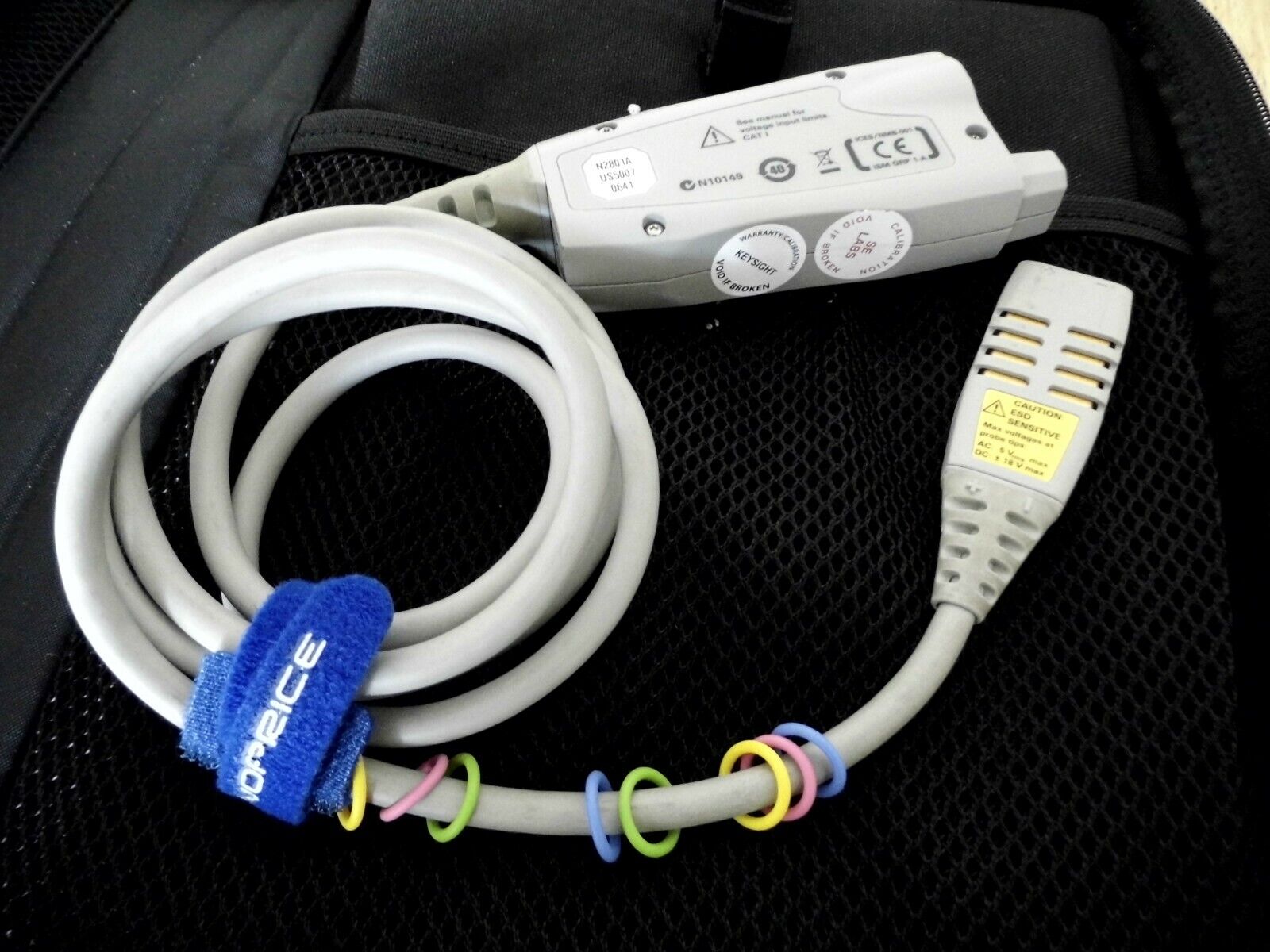 Agilent N2801A 20 GHz InfiniiMax III Series probe amplifier Keysight cal 8/2021