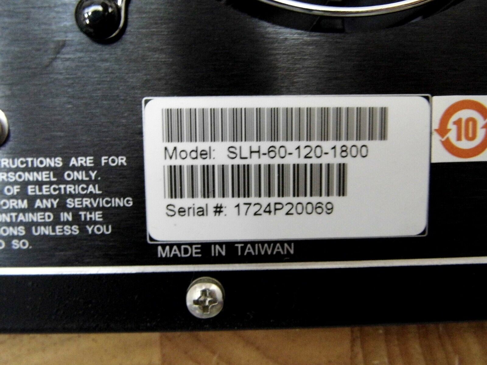 Sorensen SLH-60-120-1800 60V, 120A, 600W Rack Mounted, Programmable DC Load