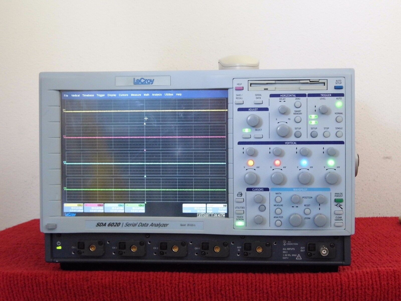 Lecroy SDA6020 6Ghz QUAD 20GS/s ASDA ET JTA2 SDA XDEV XMAP XMATH 