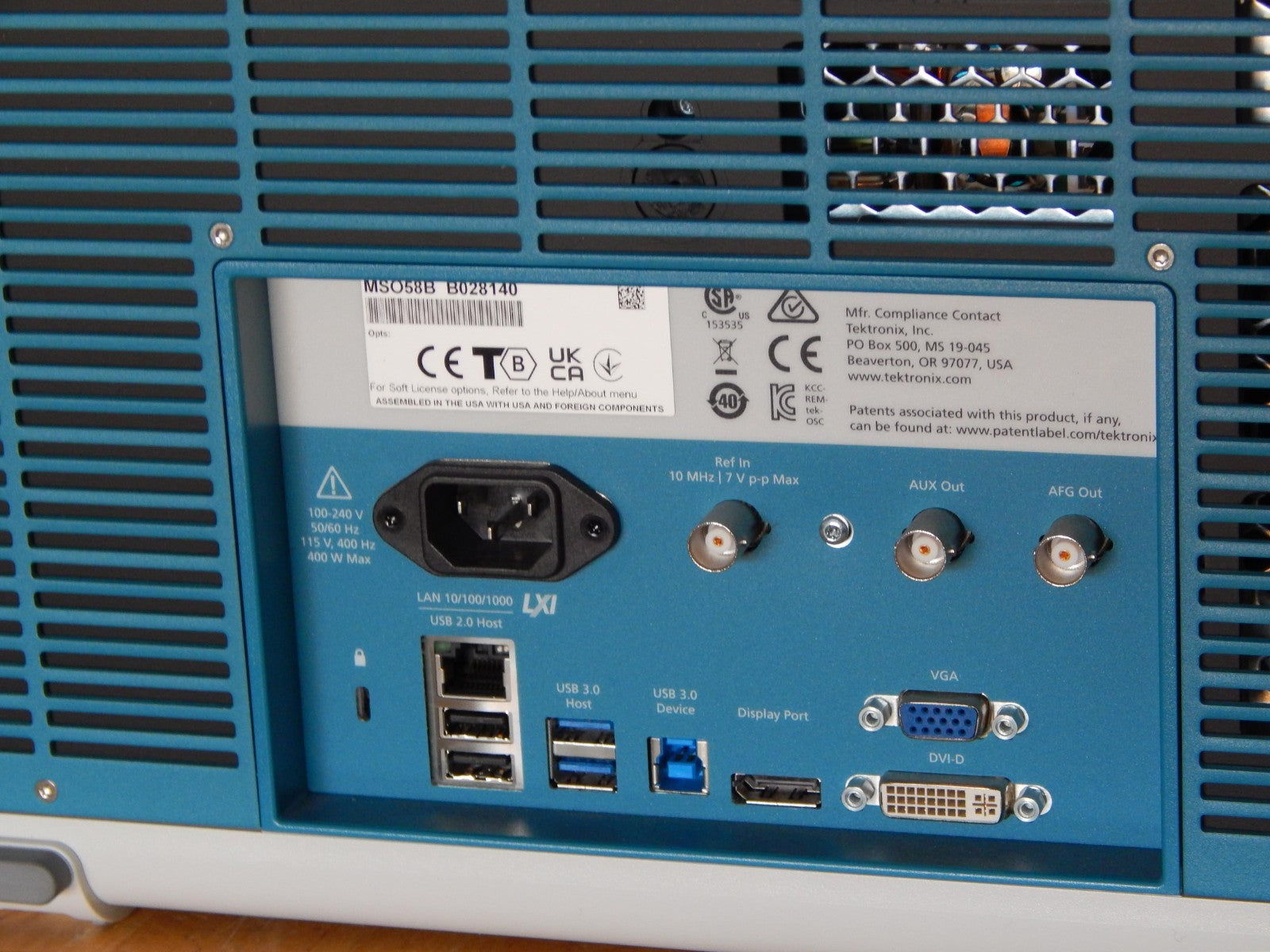 Tektronix MSO58B 5-BW-2000, 2GHz, 6.25GS/s, 8-Channel 5 Series B Oscil ...