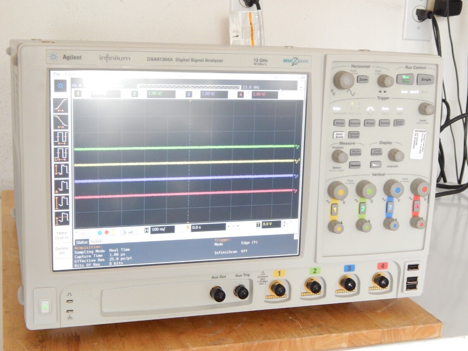 Keysight DSA91304A Oscilloscope  13Ghz 40Gs/s w/opt's, OEM cal, MY48240353