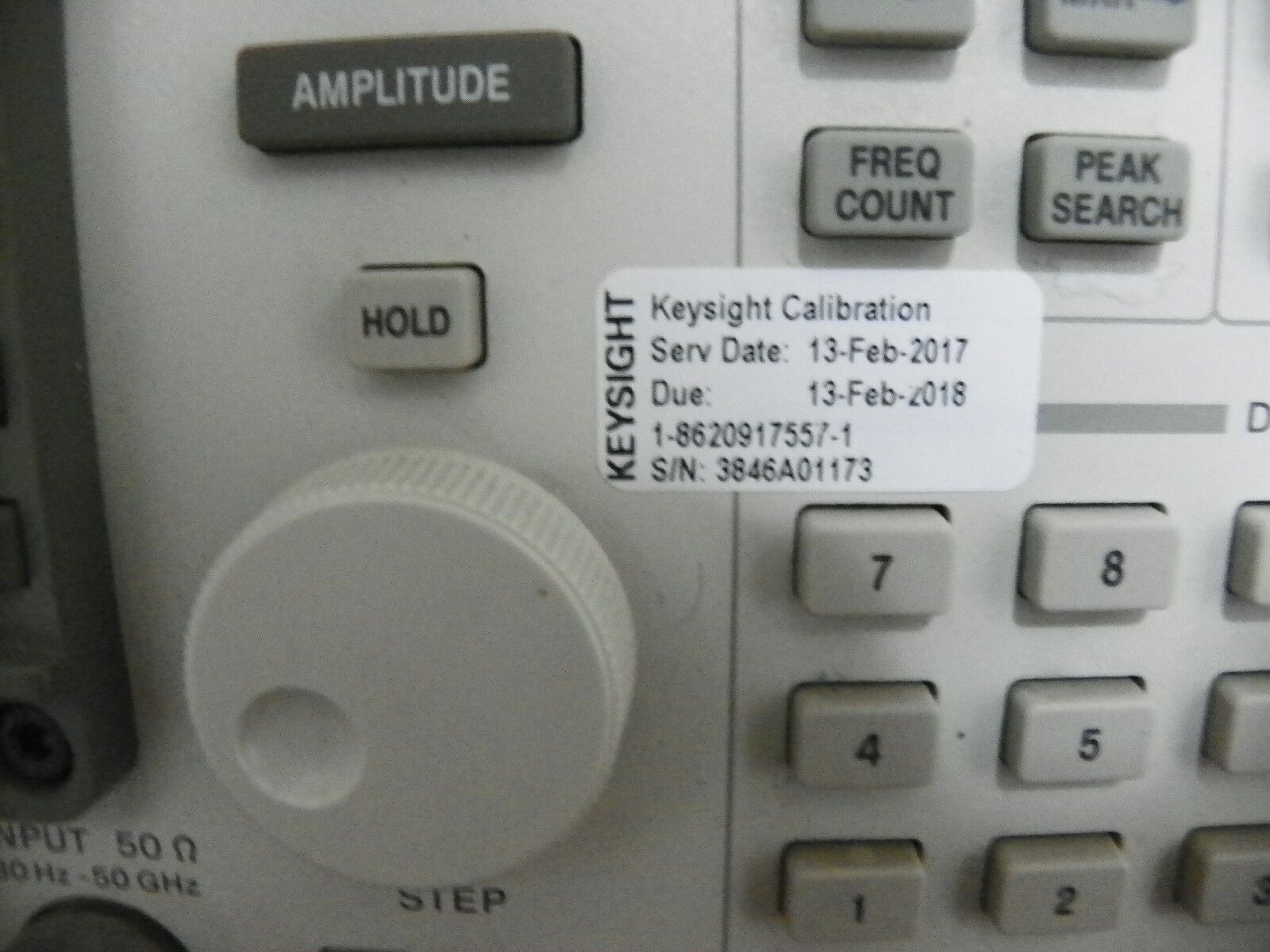 Keysight 8565E  Opt 006 Spectrum Analyzer, 30Hz-50GHz w/85620A Keysight NIST