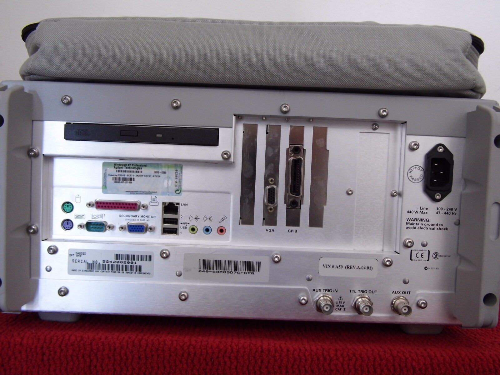 Agilent/HP54832D w/M1 Jitter & 040 1GHz,4GS/s,4CH+16CH w/Digital POD,clips,