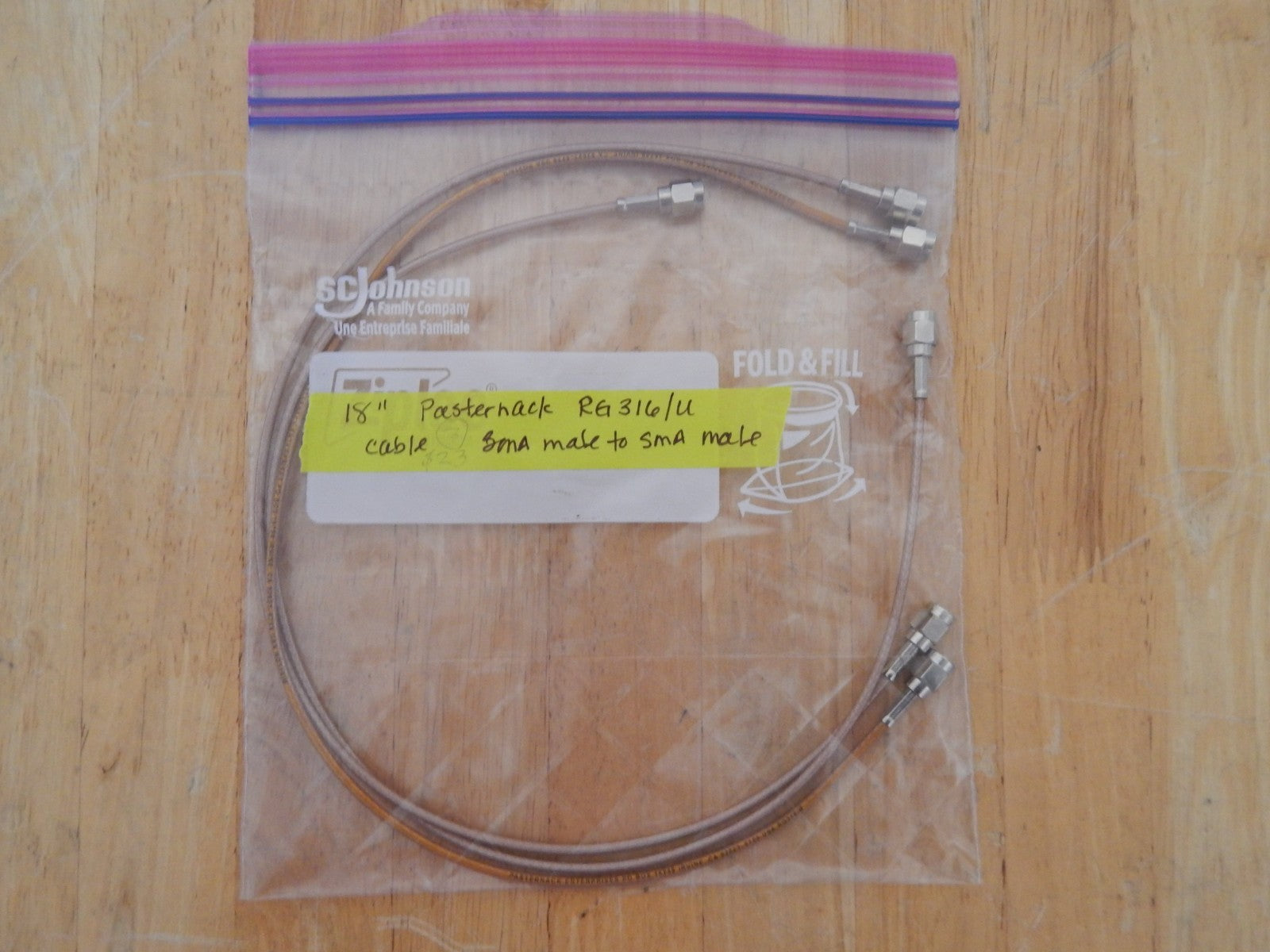 18 inch Pasternack RG316/U Cable (3 included)