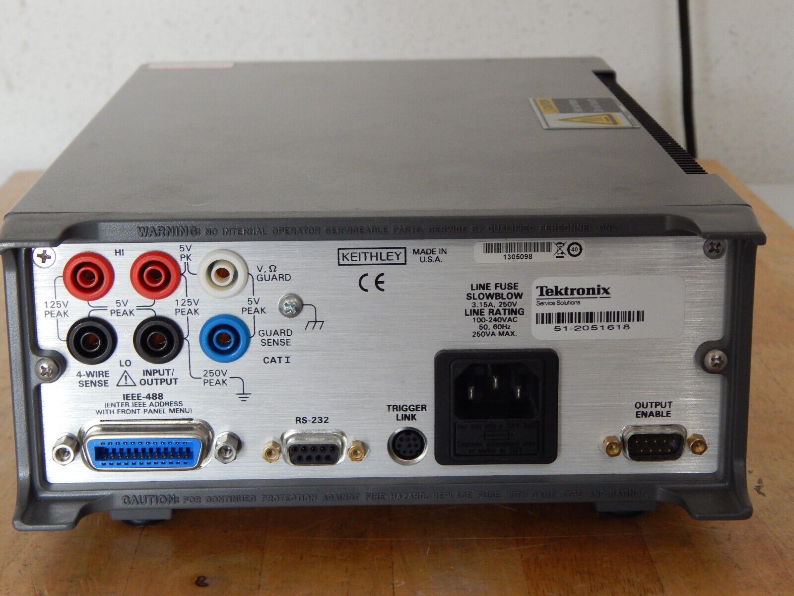 Keithley 2430 1kW Pulse Mode SourceMeter to 100V & 10A, REV C34, OEM NIST Cal