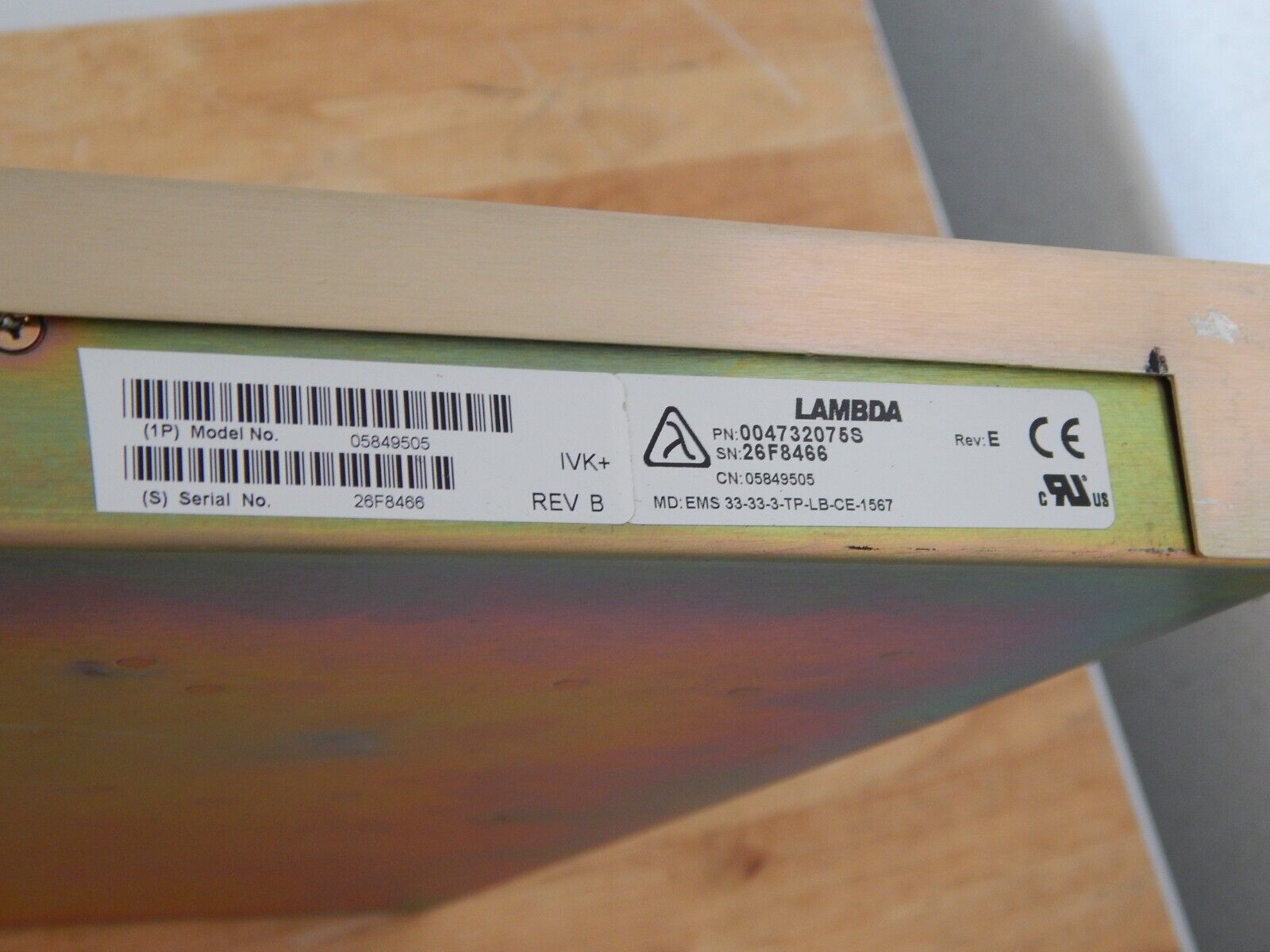 Lambda  EMI EMS 33-33-3-TP-LB-CE-1567 Power Supply (2 in stock)