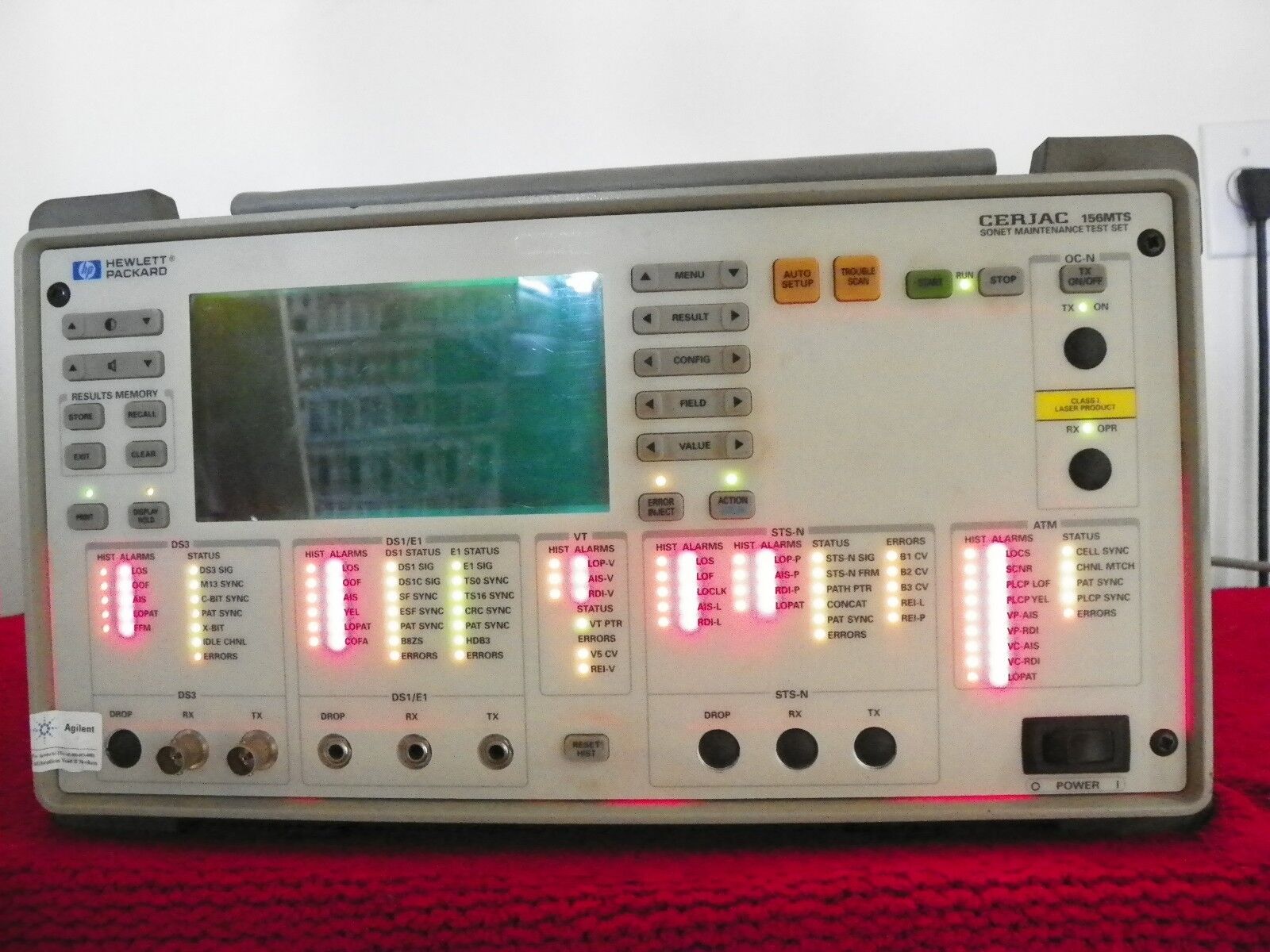 HP CERJAC 156MTS E4480A Sonet Maintenance Test Set