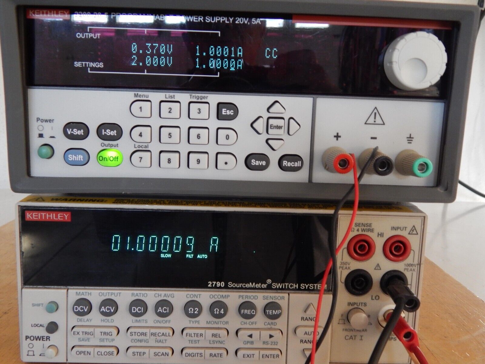 KEITHLEY 2790 SourceMeter,.  faceplate has slight damage where fuseholder is