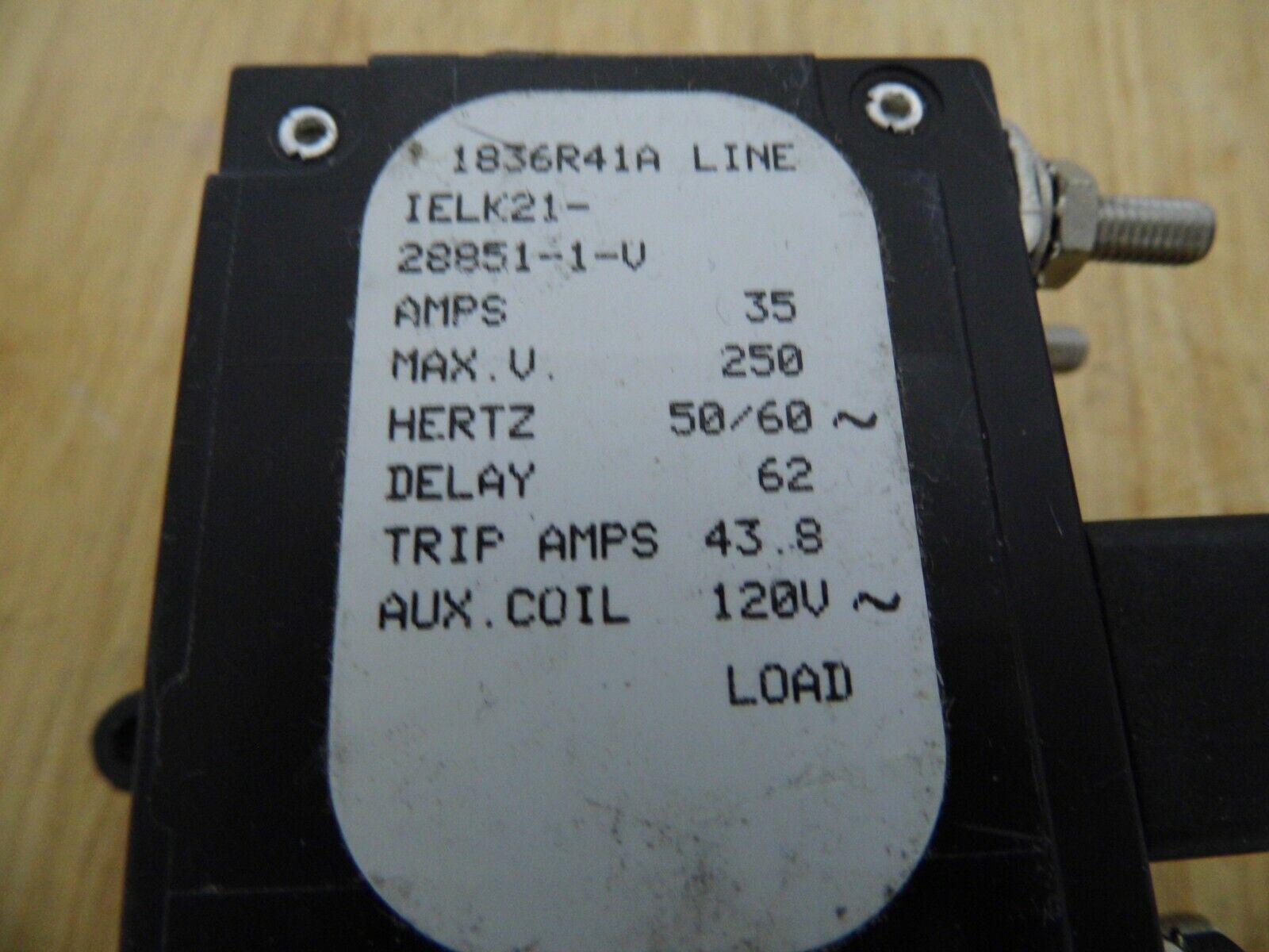 AIRPAX / SENSATA Circuit Breaker Relay IELK21-28851-1-V, several in stock