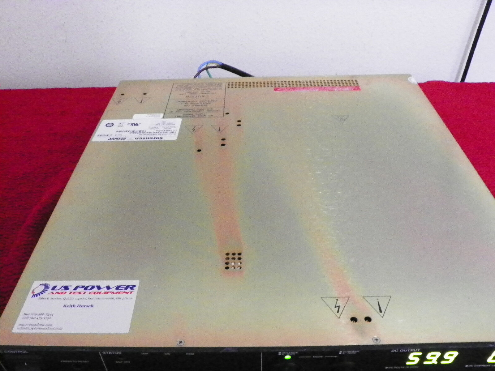 Sorensen DCS60-20E M54M130 60V, 20A,1.2 kW,  Prog. DC Power Supply