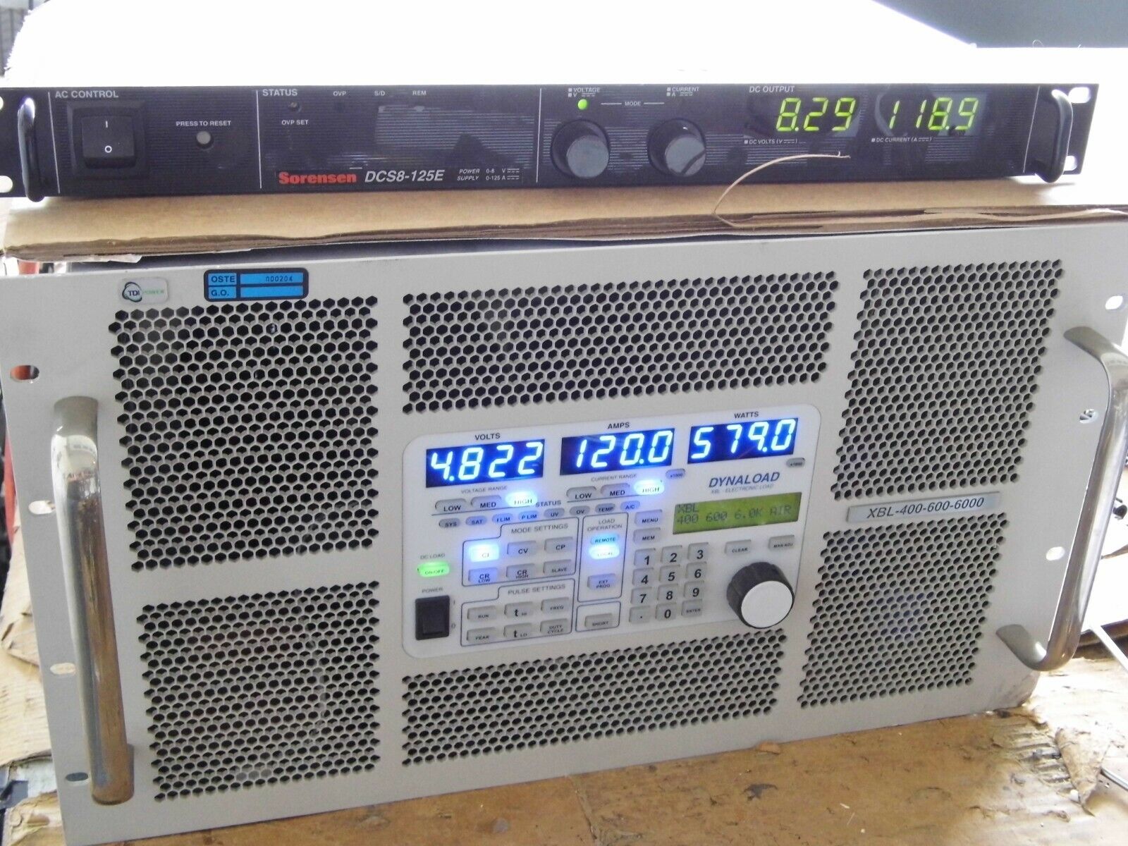 TDI Dynaload XBL400-600-6000 AIR 400V 600A 6000 watts  (3) in stock