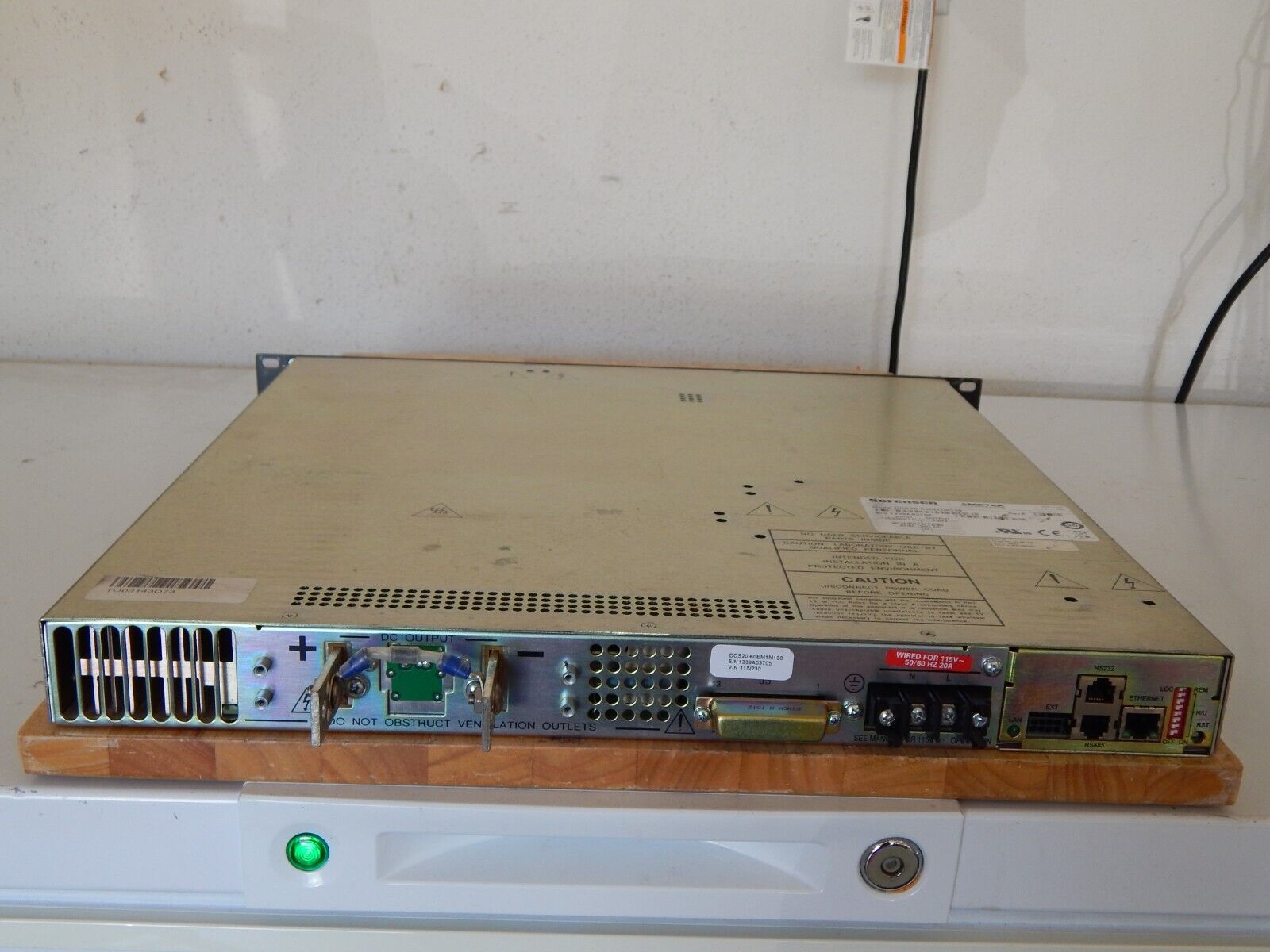 Sorensen DCS20-60EM130 LXI Power Supply, 0-20 V, 0-60 A  Ethernet