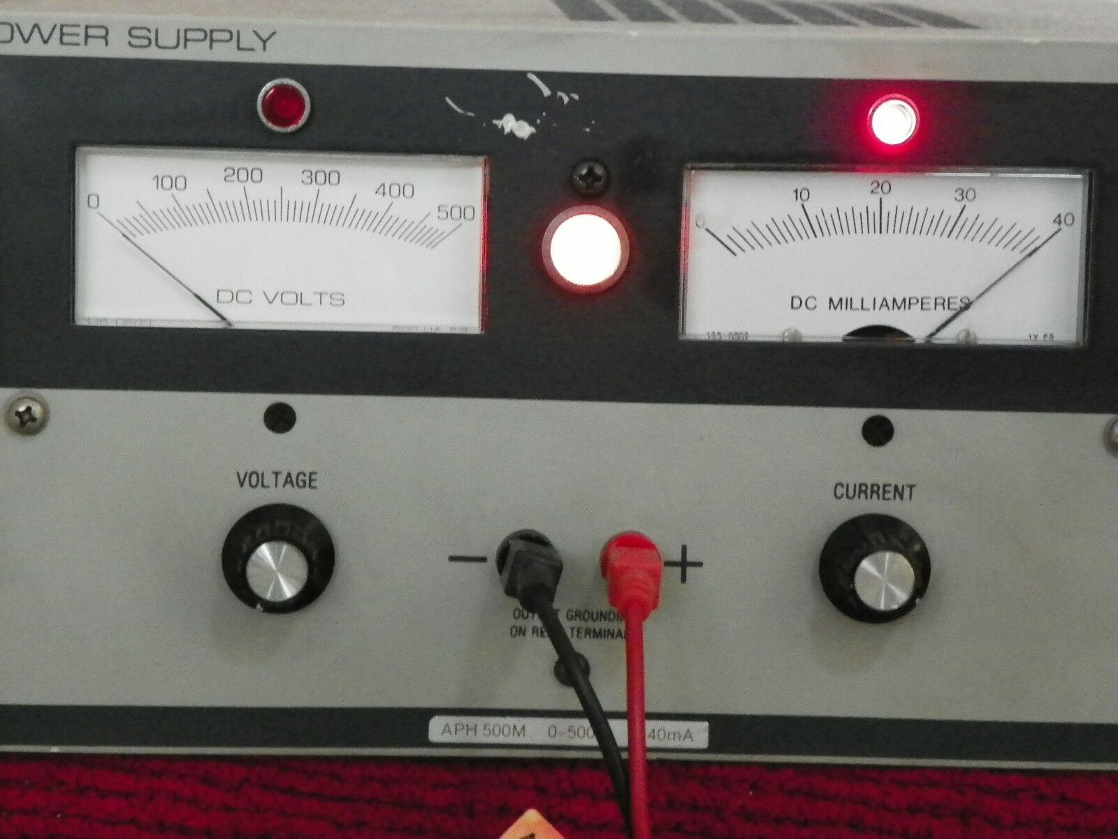 KEPCO APH 500M POWER SUPPLY 0-500VDC 0-40mA