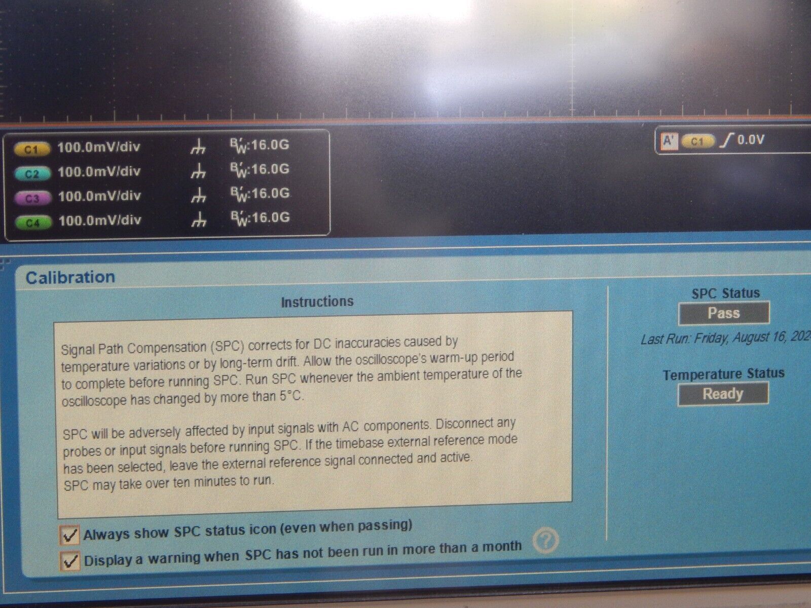 Tektronix DSA71604C 16Ghz 100GS/s Oscilloscope w/opt's NIST cal'ed w/data