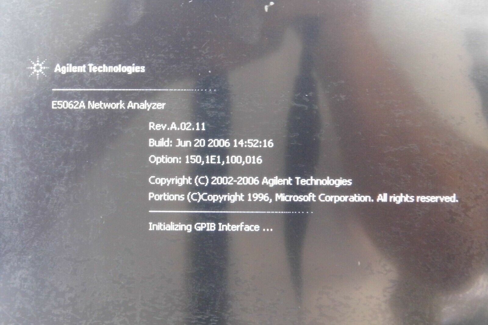 Agilent / HP E5062A 3GHz Network Analyzer w/Options 016, 100, 150 & 1E1  CAL'D!