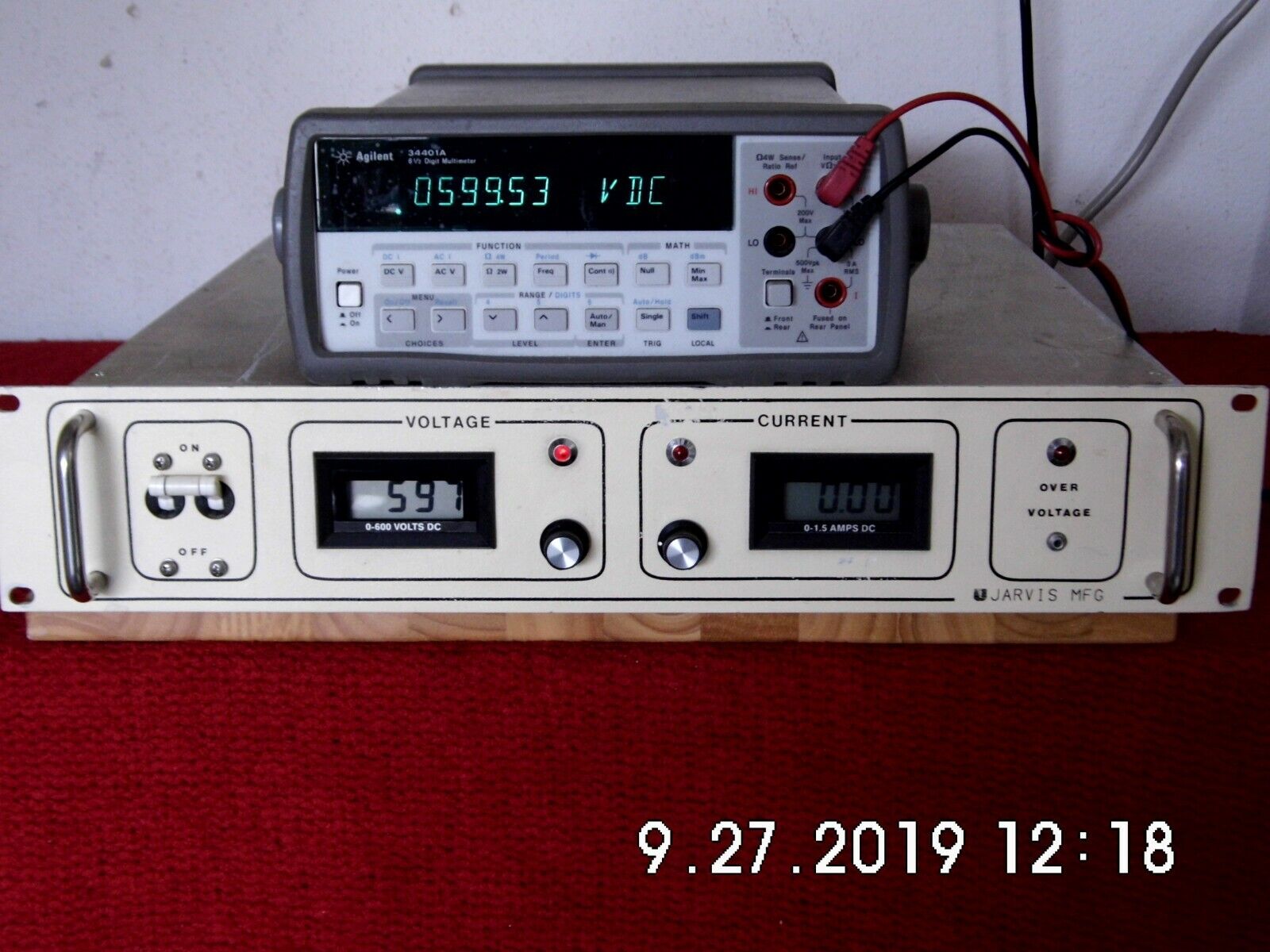 Power Ten Inc. 3402D-6001.5 600Vdc 1.5A DC Power Supply, Functionally Tested