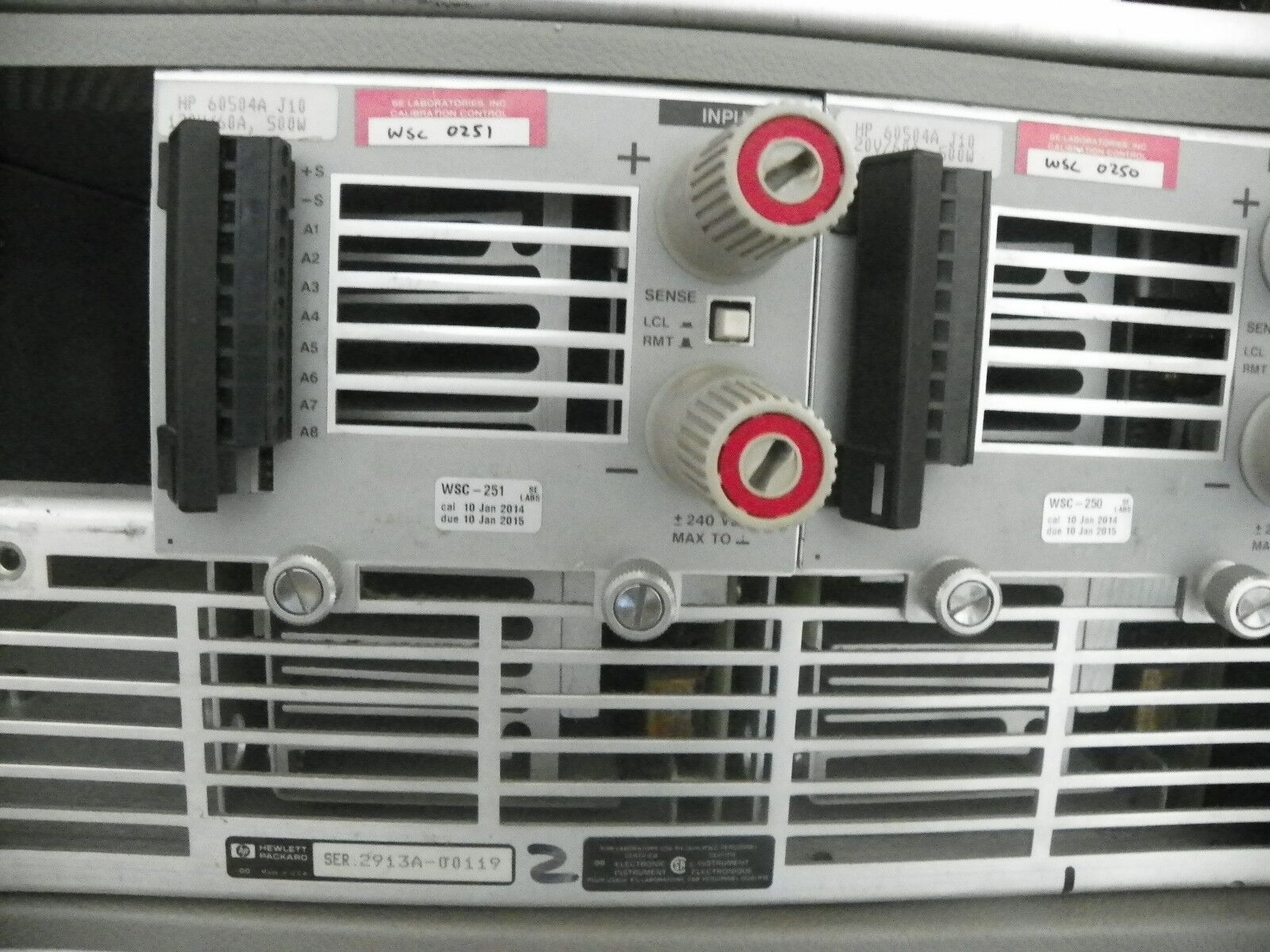 AGILENT HP 60504A opt J10 120Vdc 60 amps 500W use in HP6050A (2 in stock)