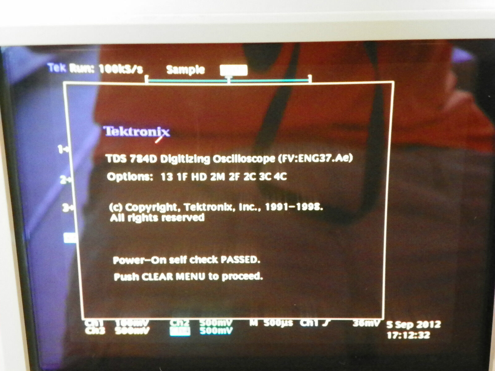 Tektronix TDS784D Opt 13/1F/HD/2C/2F/2M/3C/4C 1GHz 4GS/s