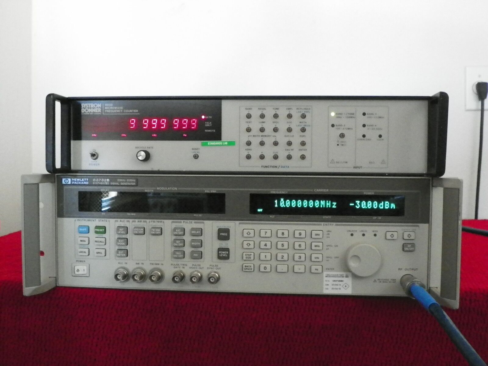 Systron Donner 6030 microwave frequency counter 10hz-26.5Ghz w/opt 02,04,& 06 