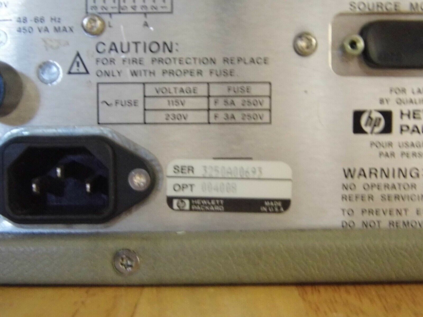 Agilent HP 83623A 10MHz-20GHz Higher Power Synthesized Sweeper 004/008 Cal'ed