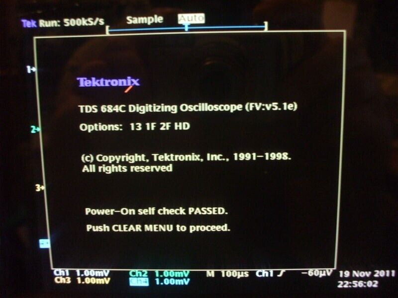 Tektronix TDS684C Digital Realtime Oscilloscope 1GHz 5GS/s 13 1F 2F HD