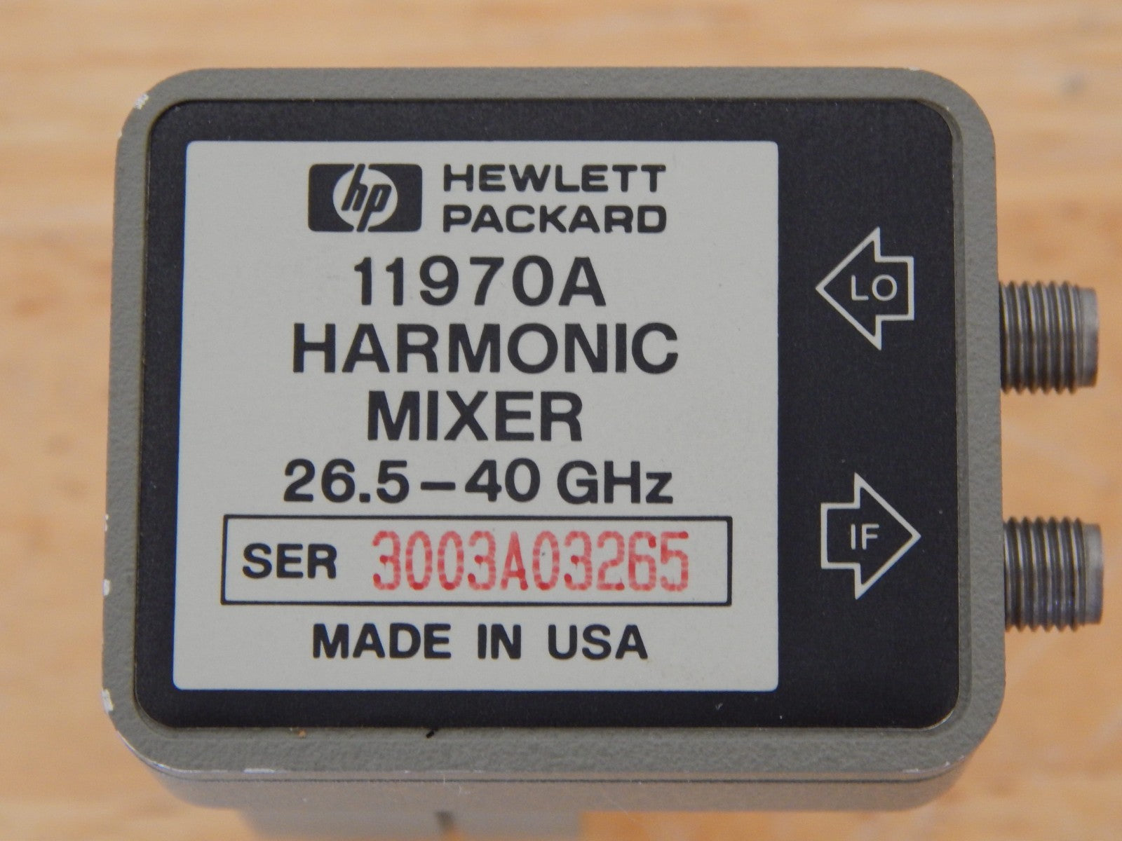 Keysight/HP 11970A Waveguide Harmonic Mixer; 26.5 to 40 GHz, 2 in stock