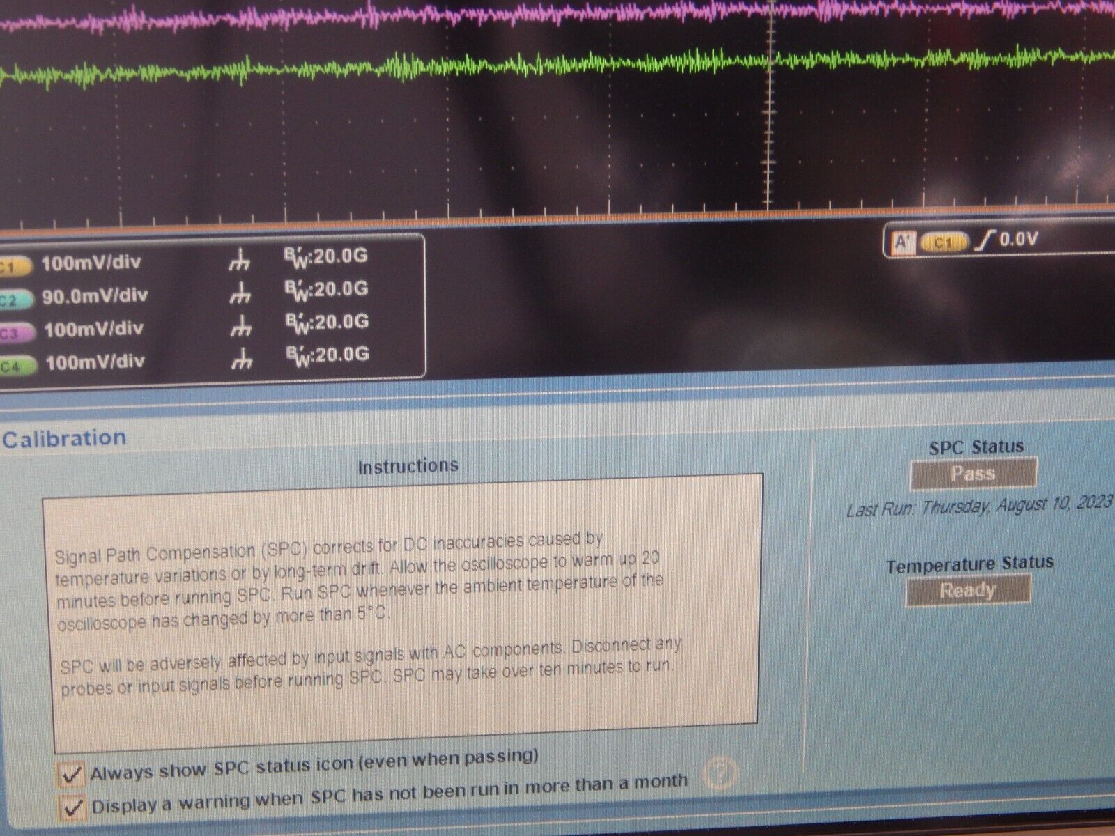 Tektronix DSA72004C Digital Oscilloscope w/NIST cal & data, Opt. 20XL