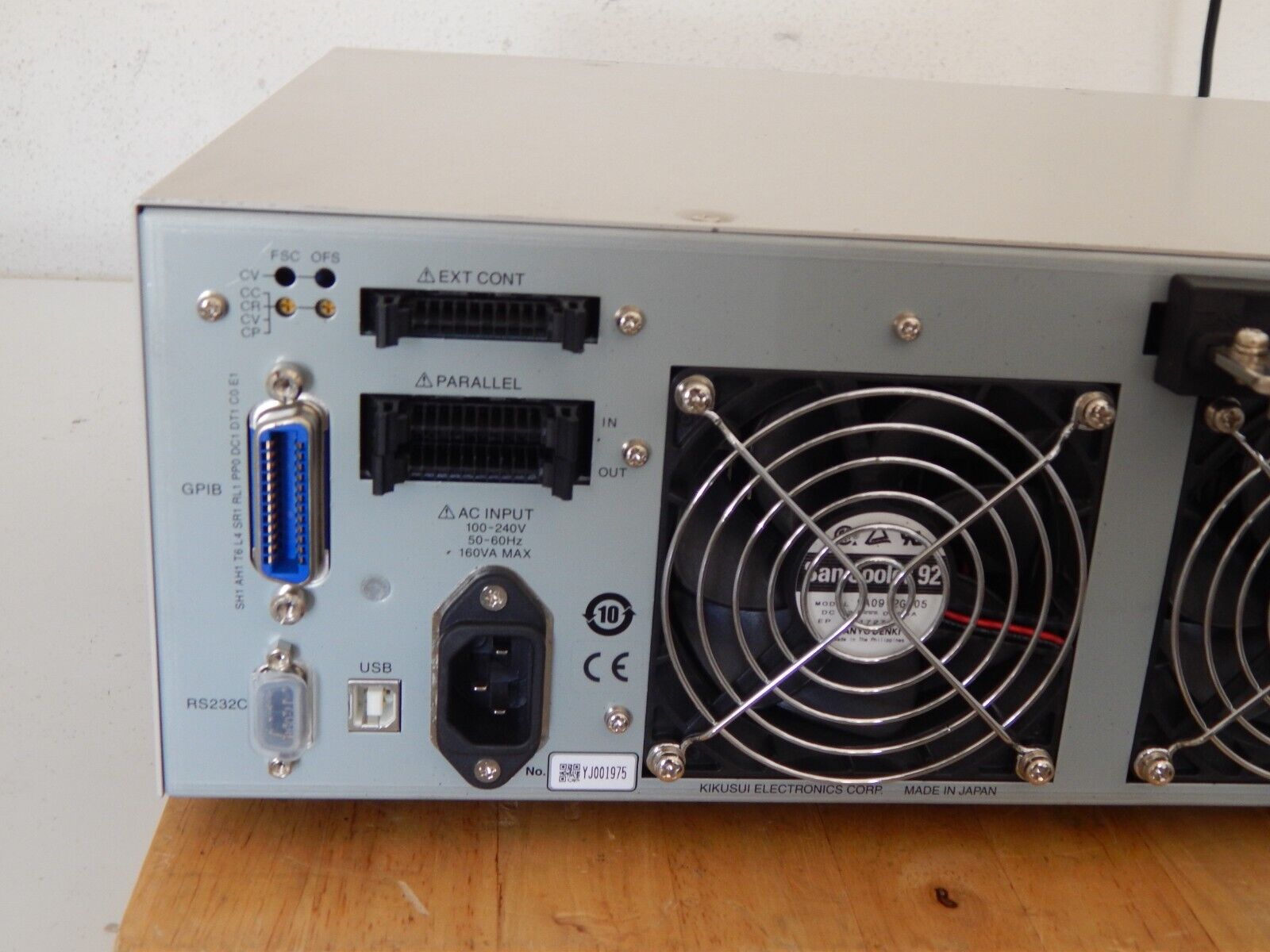 Kikusui PLZ1004WH 5-650V 0-50A 1000W Electronic Load *MINT Condition*