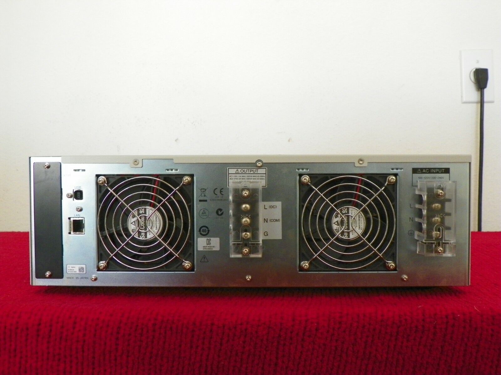 AC6802A AC Power, 1000VA, to 270V,10A/5A 45-500Hz