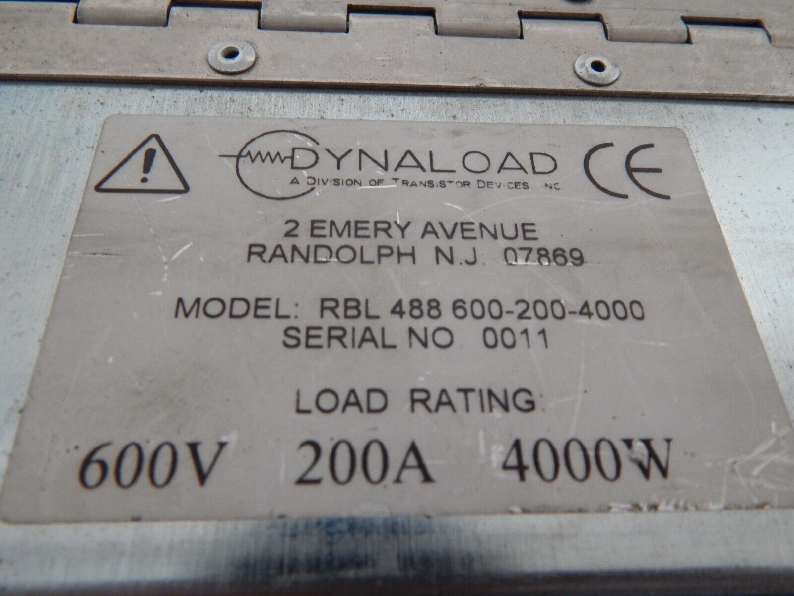 Transistor Devices RBL488-600-200-4000 Load 600 V, 200A, 4000W