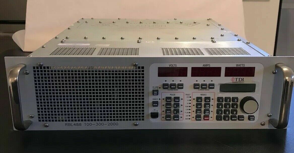 TDI Dynaload RBL488 100-300-2000 DC Electronic Load w/GPIB 100% guaranteed!