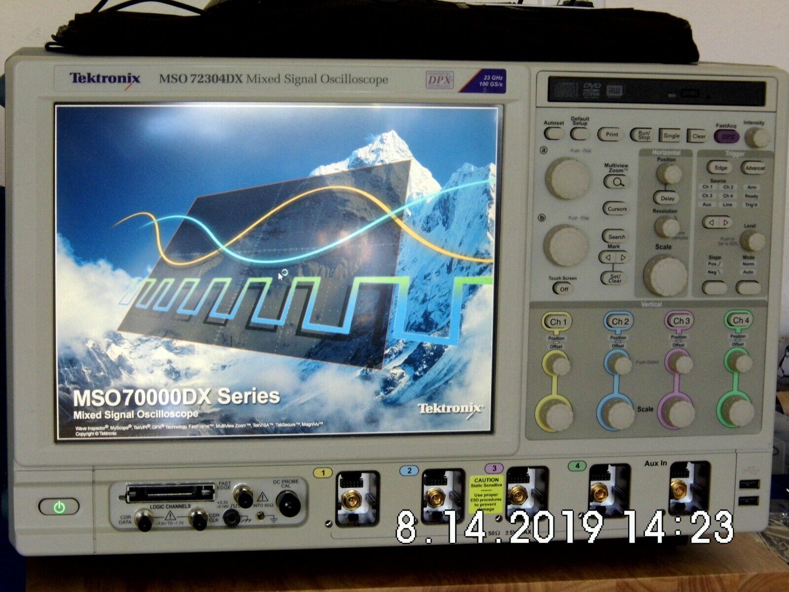 MSO72304DX 23GHz, 100Gs/s, 4+16 Channel, mso, mfg. cal w/data, WIN 10, 50XL mem