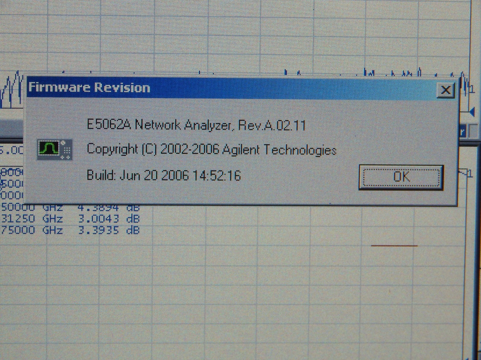 Agilent E5062A 3GHz Network Analyzer Opt. 016, 100, 150 & 1E1, NIST, 3mth wrnty