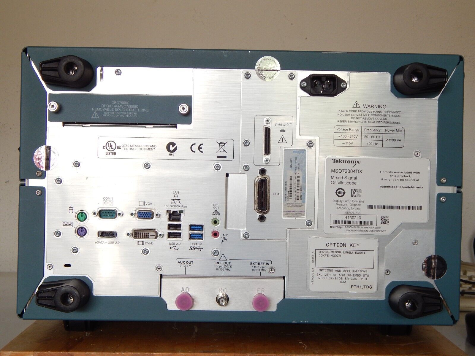 MSO72304DX 23GHz, 100Gs/s, 4+16 Channel, mixed signal oscilloscope