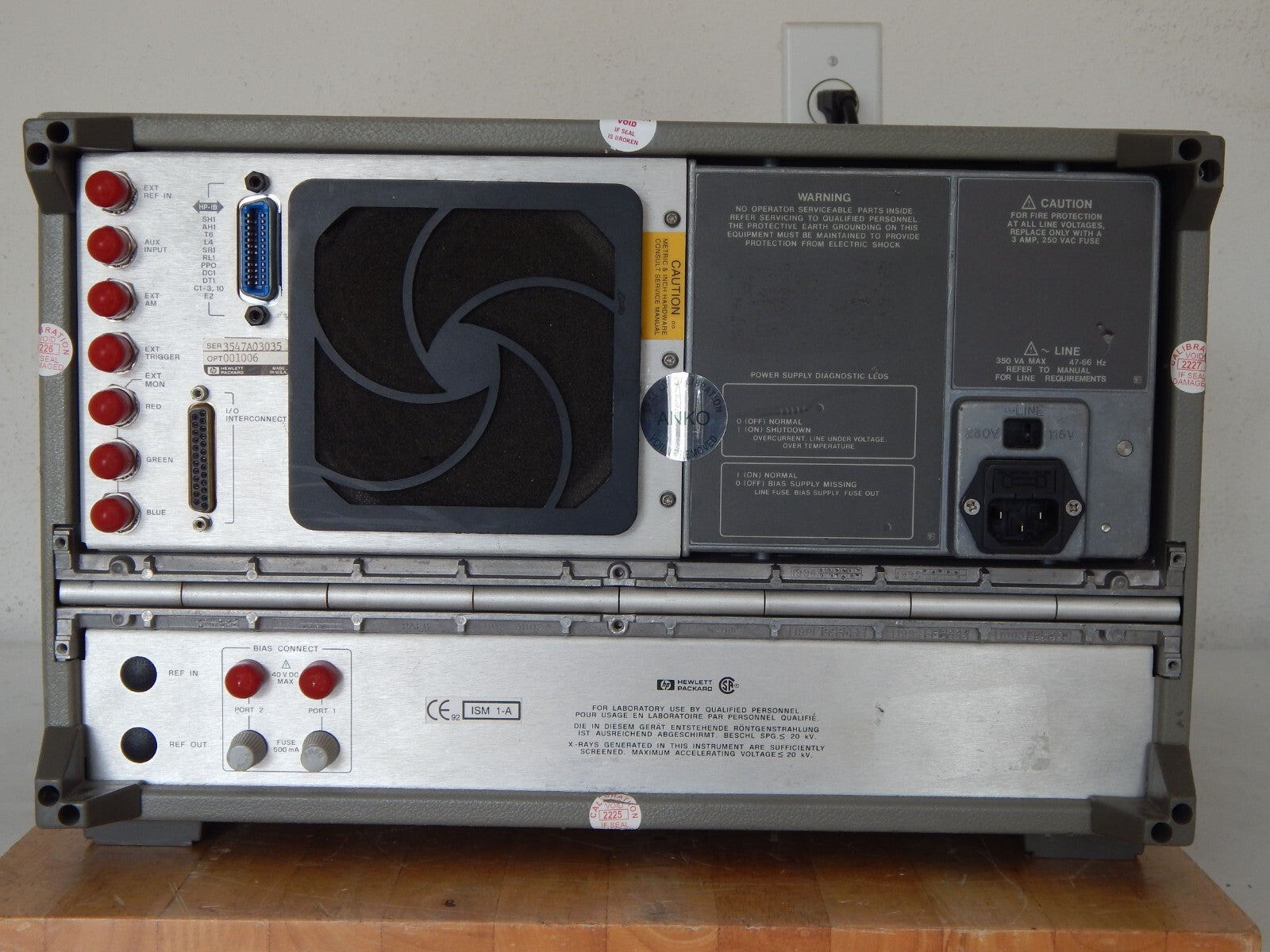 Agilent/Keysight 8722C w/001, 006, 50Mhz-40GHz Network analyzer, s/n3547A03035