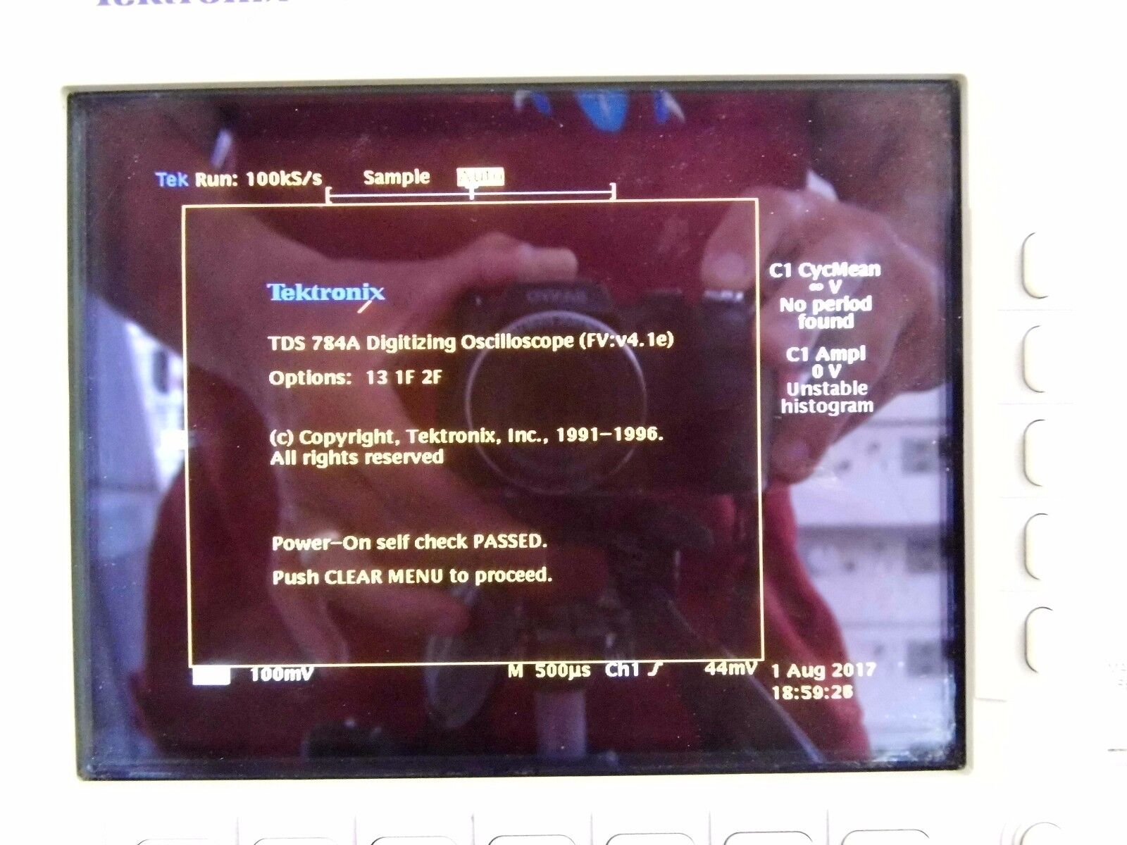 Tektronix TDS784A  DPO Oscilloscope 1GHz, 4GS/s