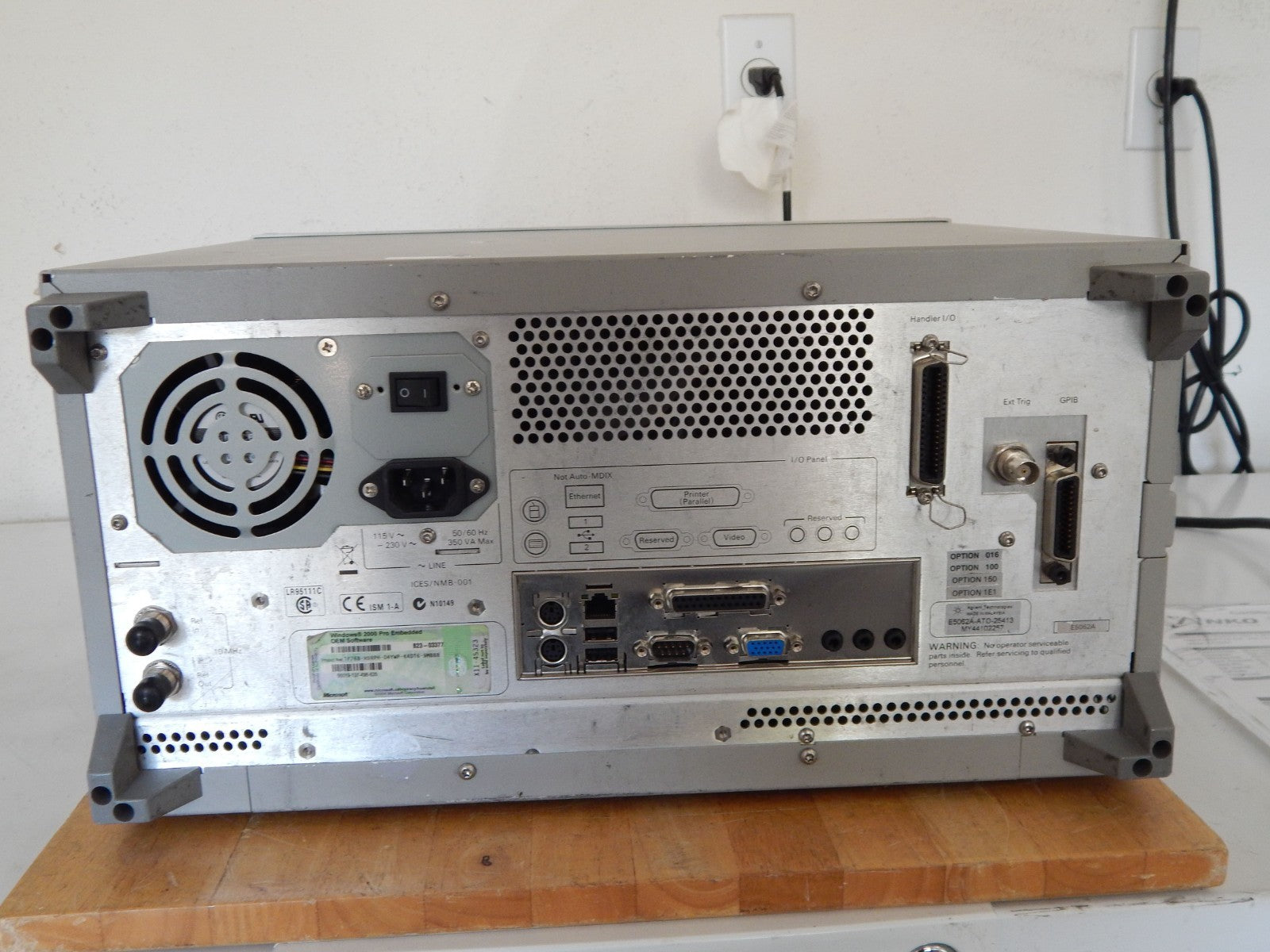 Agilent E5062A 3GHz Network Analyzer Opt. 016, 100, 150 & 1E1, NIST, 3mth wrnty