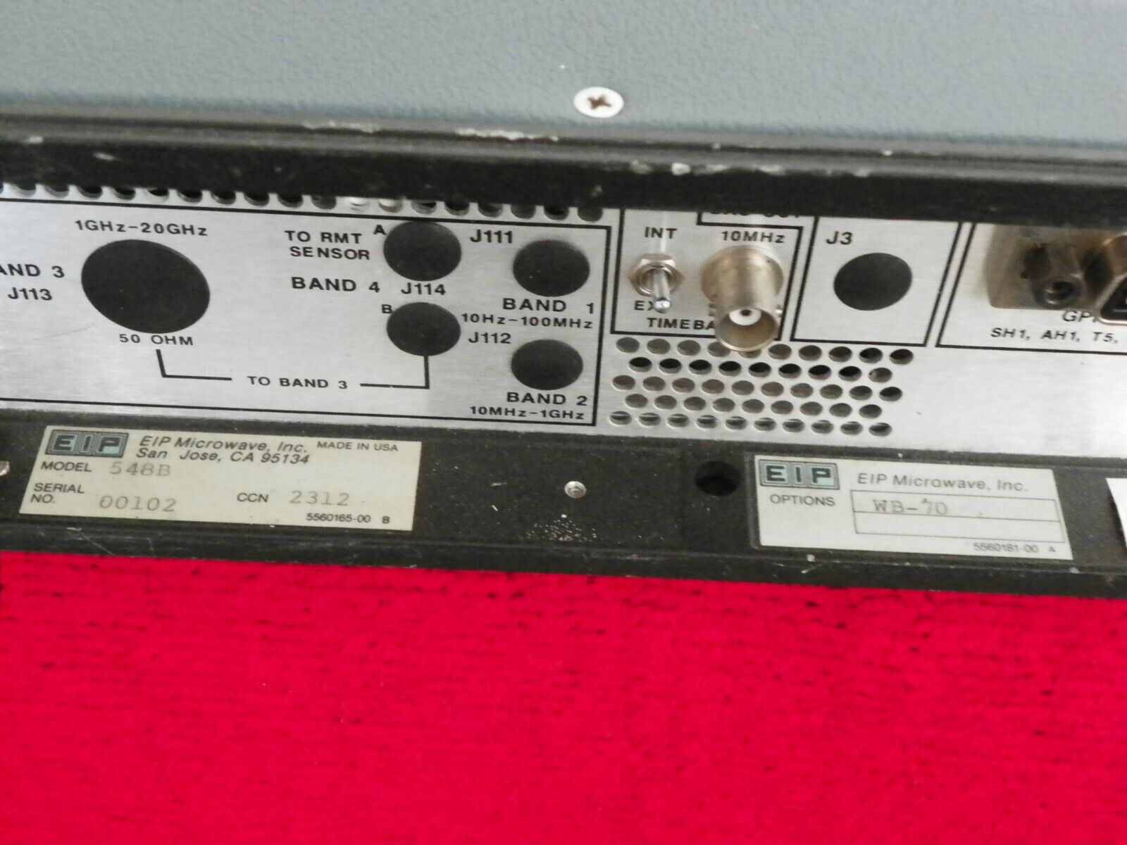 EIP 548B w/opt WB-70, microwave frequency counter 10hz-26.5Ghz