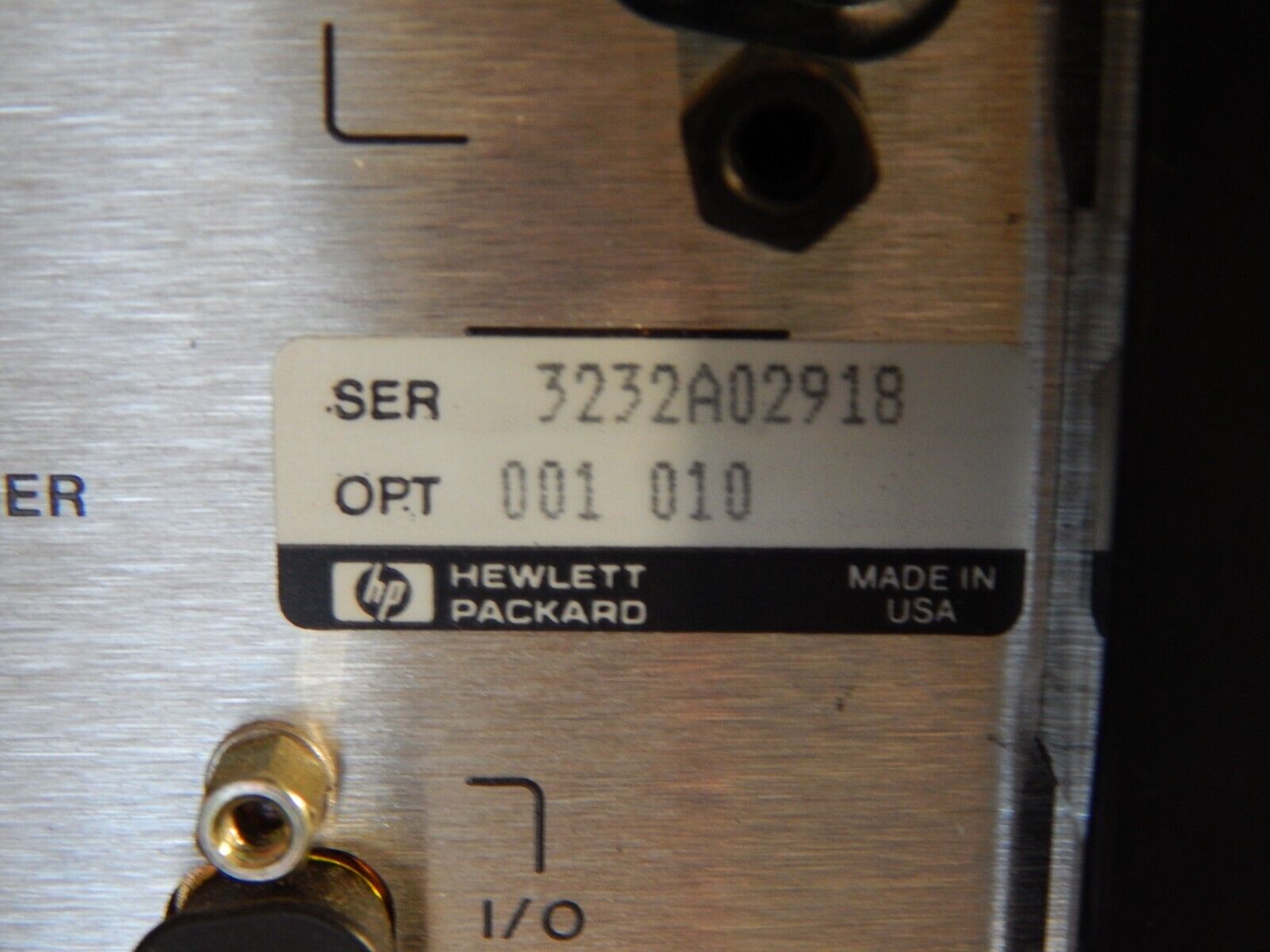 Agilent/Keysight 8722C w/001, 010  s/n 3232A02918 Network Analyzer, 50Mhz-40GHz