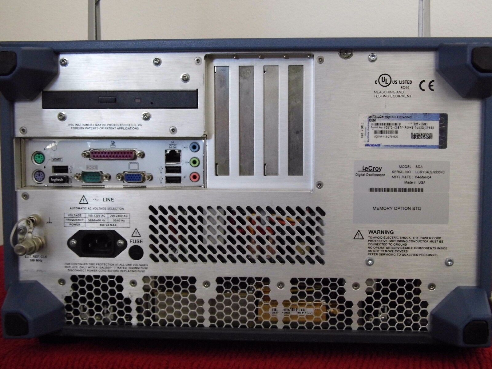 Lecroy SDA6020 6Ghz QUAD 20GS/s ASDA ET JTA2 SDA XDEV XMAP XMATH 