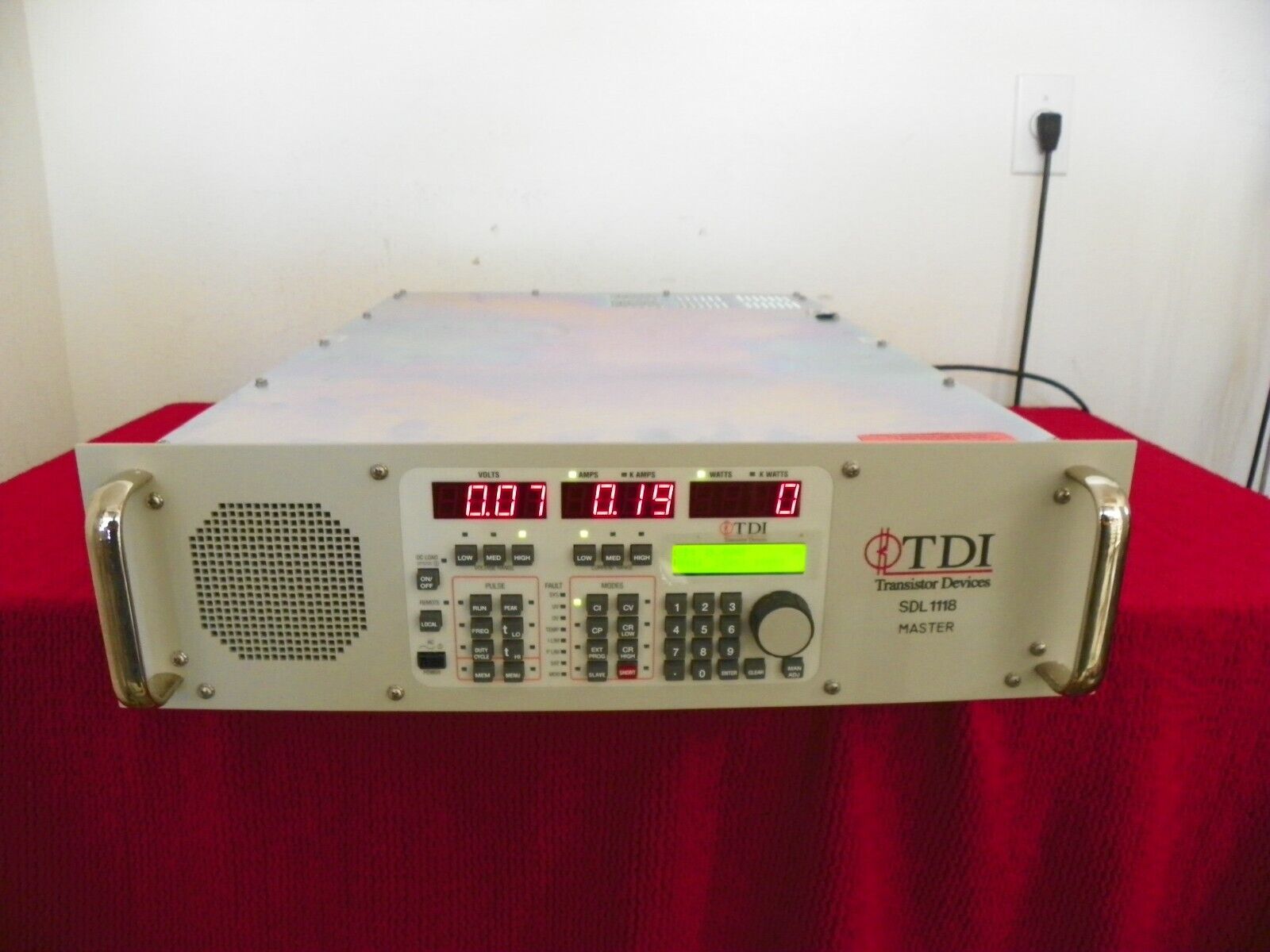 TDI Dynaload WCL488 50-400-2000 2KW Electronic Load SDL 1118