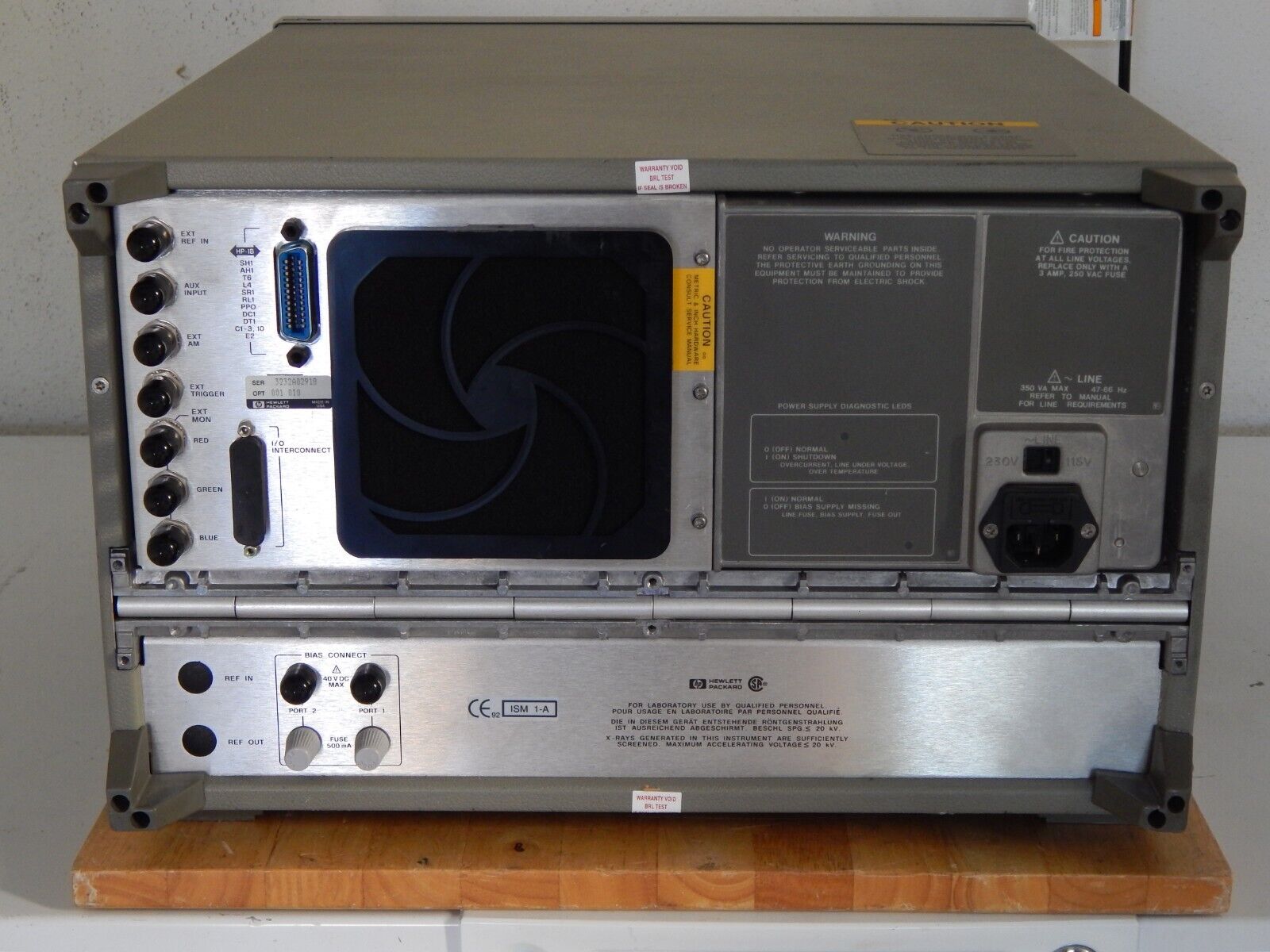 Agilent/Keysight 8722C w/001, 010  s/n 3232A02918 Network Analyzer, 50Mhz-40GHz