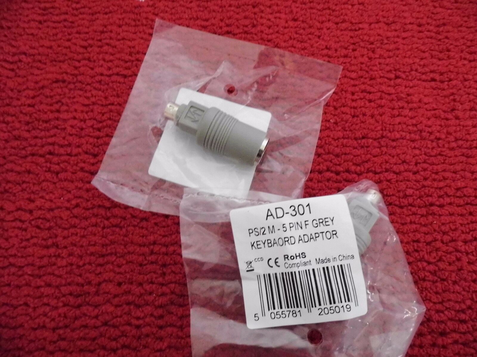 Lot of 10 AT Keyboard to PS2 Adapter 5 pin Female to 6 pin Male